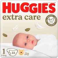 Подгузники Huggies Extra Care 1 2-5кг 22шт
