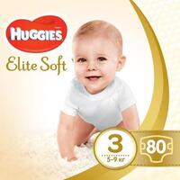 Подгузники Huggies Elite Soft 3 Mega 80 шт