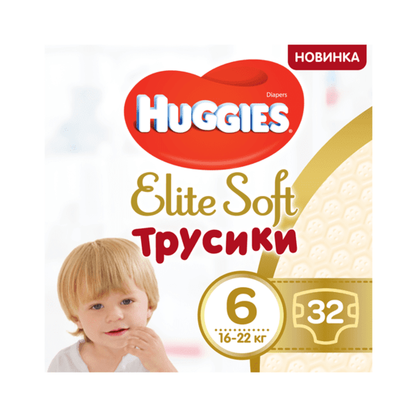 

Подгузник Huggies Elite Soft Pants XXL 6 (15-25 кг) Mega 32 шт