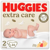 Подгузники Huggies Extra Care 2 3-6кг 24шт