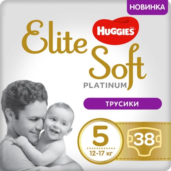 

Трусики-подгузники Huggies Elite Soft Platinum Mega 5 12-17 кг 38 шт