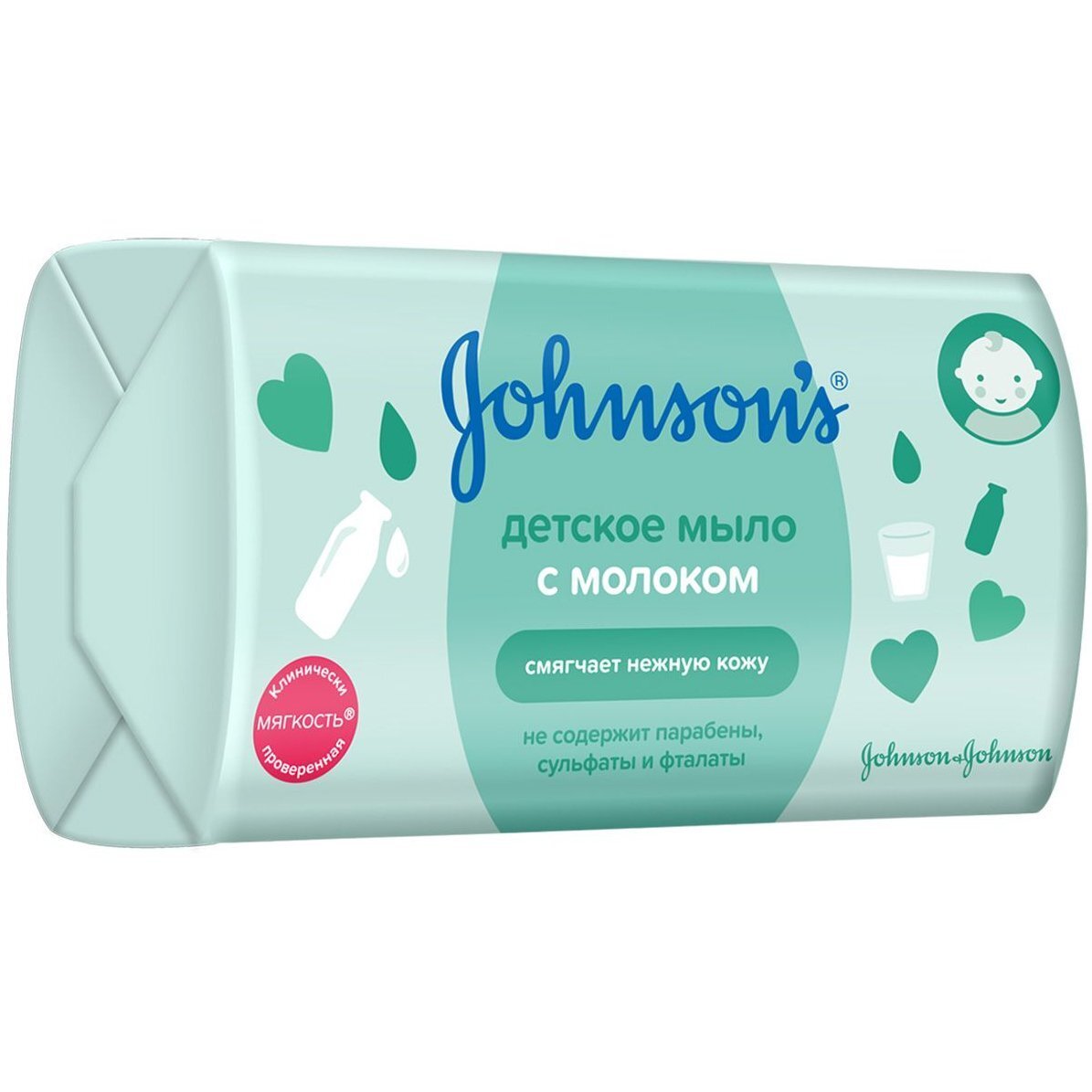 Johnson’s baby Детское мыло Молоко 100 г фото 