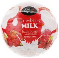 <p>Dolce Vero бомба для ванн з протеїнами молока "STRAWBERRY" 75г., колір червоний</p> 