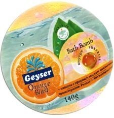 

Geyser Бомба для ванн «Оrange Blast» с кап., эфир масла 140 г (8 шт)