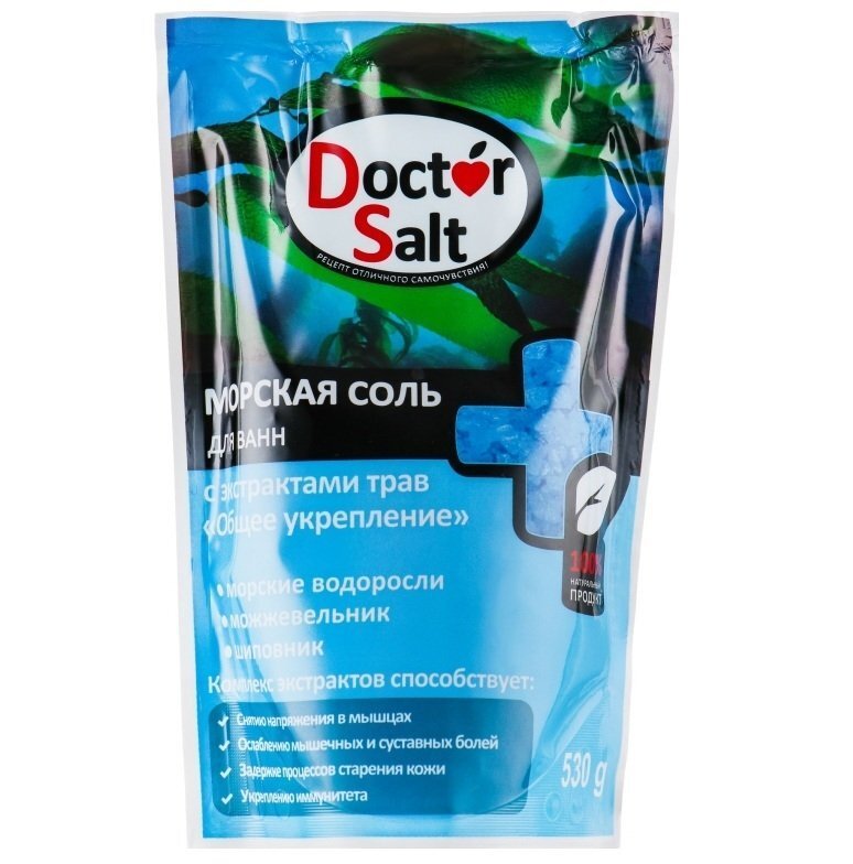 Dr Salt Морська сіль для ванн з екстрактом трав "Загальне зміцнення" 530гфото1