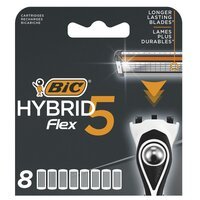 Змінні картриджі для гоління (леза) чоловічі BIC Flex 5 Hybrid 8 шт