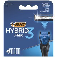 Змінні картриджі для гоління (леза) чоловічі BIC Flex 3 Hybrid 4 шт
