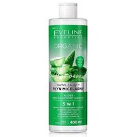 Eveline Cosmetics Очищающая мицеллярная вода серии organic aloe+collagen, 400 мл