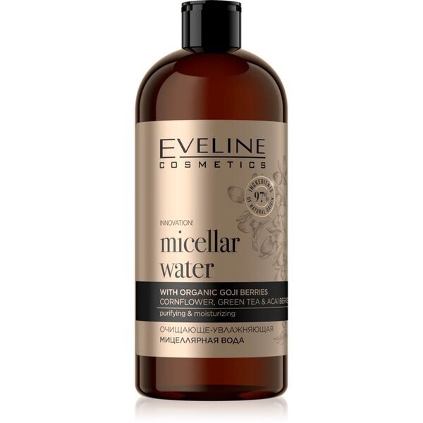 

Eveline Cosmetics Очищающе-увлажняющая мицеллярная вода серии organic gold, 500мл