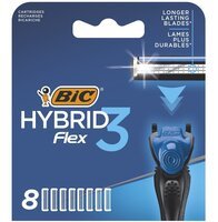 Змінні картриджі для гоління (леза) чоловічі BIC Flex 3 Hybrid 8 шт