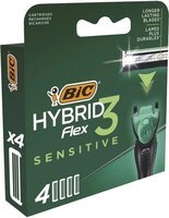 Змінні картриджі для гоління (леза) чоловічі BIC Flex 3 Hybrid Sensitive 4 шт