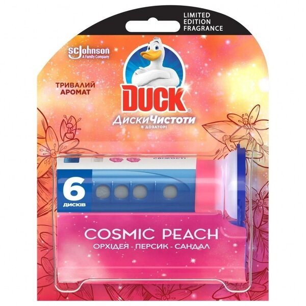 

Туалетный утенок диски для унитаза Cosmic Peach