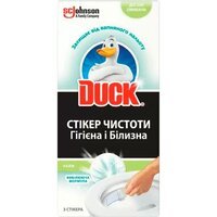 Стикер чистоти для унітазу Duck Гігієна та білизна Лайм 3шт