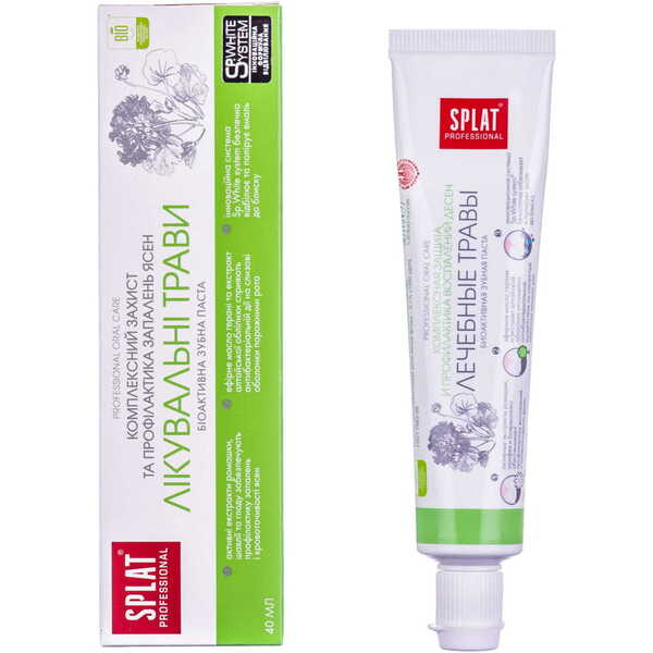

Зубная паста Professional Splat compact medical herbs число. Травы 40мл