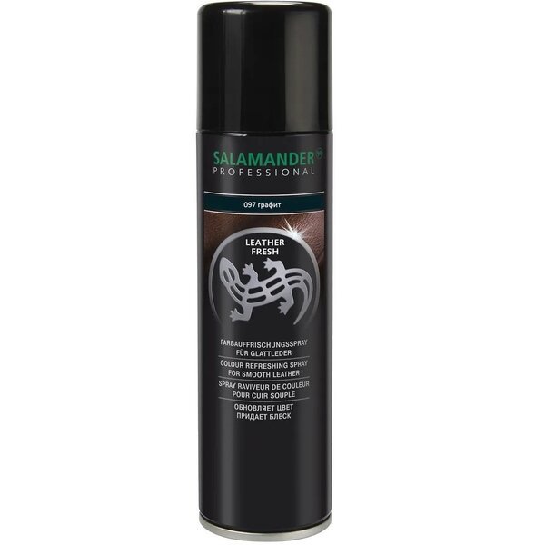 Salamander аэрозоль Leather Fresh для гладкой кожи кожи графит 250 мл ...