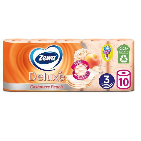 

Туалетная бумага Zewa Deluxe Персик персиковый 10 шт
