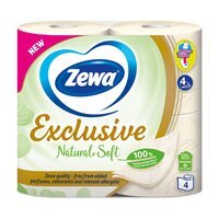 Туалетная бумага Zewa Exclusive Natural Soft 4 шт