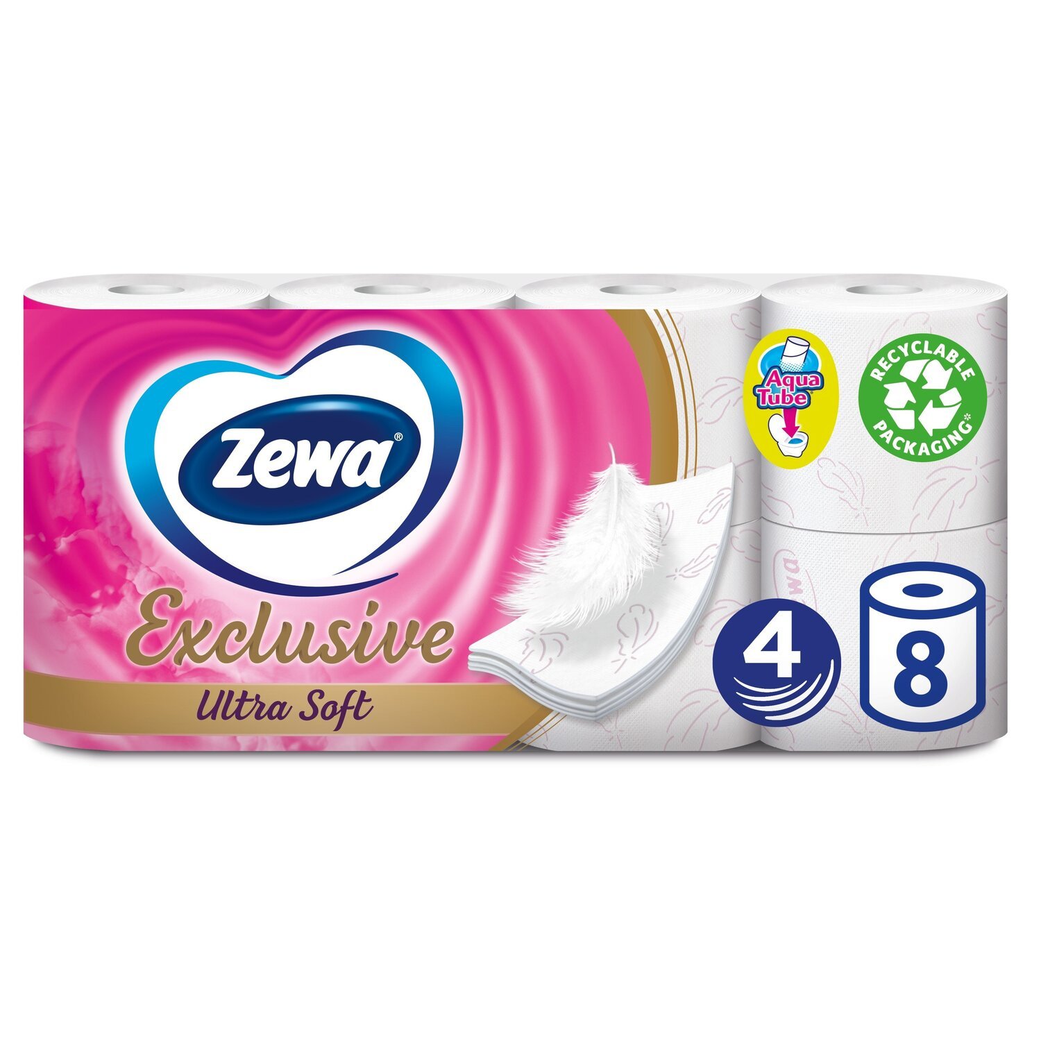 Туалетная бумага Zewa Exclusive ultra soft 8 шт фото 