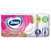 Туалетная бумага Zewa Exclusive ultra soft 8 шт