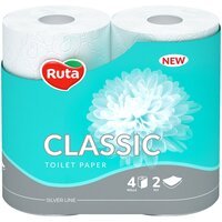 Папір туалетний Ruta Classic 2 шари 4шт