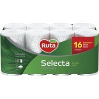 Ruta Туалетная бумага Selecta 16шт белая 3-слойная