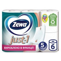 Туалетная бумага Zewa Just 1 6 шт