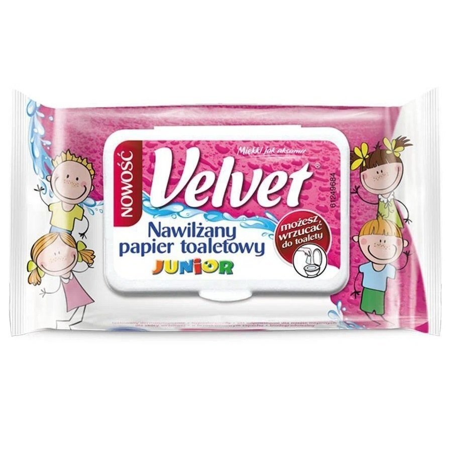 

Velvet Влажная туалетная бумага Джуниор 42 листа