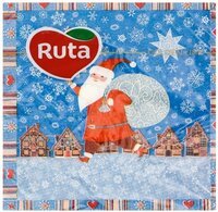 Серветки" Ruta" 33х33 20л 2ш Санта Клаус з печаткою