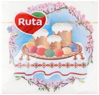 Серветки" Ruta" Великодня вишиванка 33х33 20л 2ш з печаткою