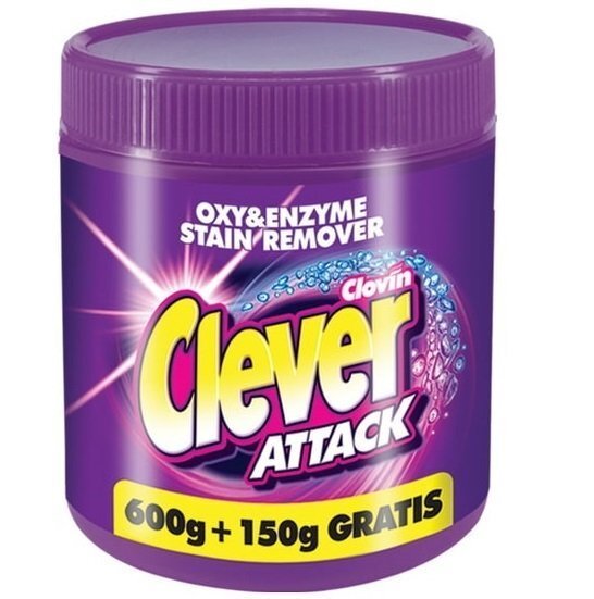 

Clovin Пятновыводитель Clever Attack 750г