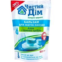 Чистий Дім Алое з іонами срібла дойпак 500мл