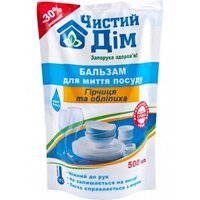 Засіб для миття посуду Чистий Дім Гірчиця та обліпиха дойпак 500мл