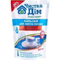 Засіб для миття посуду Чистий Дім Мандарин та золотий вус дойпак 500мл