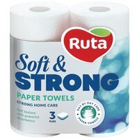 Полотенца бумажные Ruta Soft Strong 3 слоя 2шт