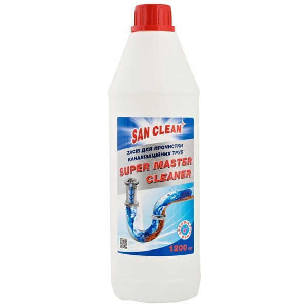 San Clean мастер клинер для труб 1200г – купить в Киеве | цена и отзывы ...