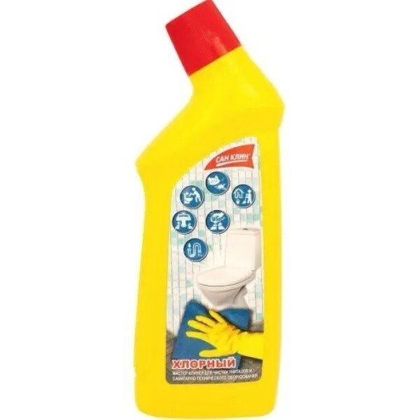 San Clean мастер клинер для унитазов хлорный 750г – купить в Киеве ...