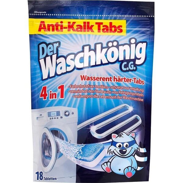 

WASan CleanHKONIG таблетки для стирки с эффектом «АНТИНАКИП 4в1» 18 шт