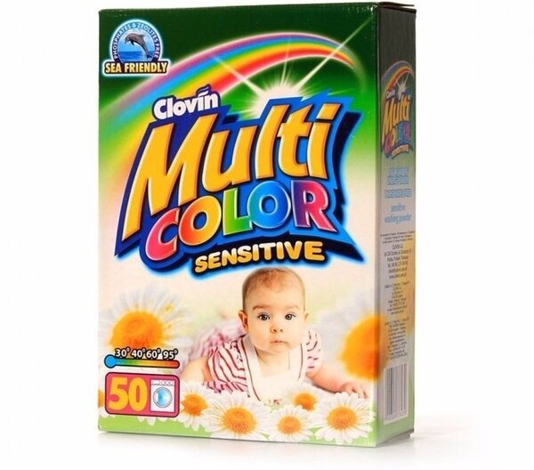 

Clovin Стиральный порошок Milticolor Sensitive Для детского белья 5кг