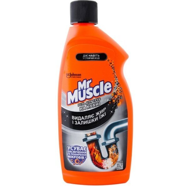 

Mr.Muscle Гель 500мл для прочистки труб на кухне