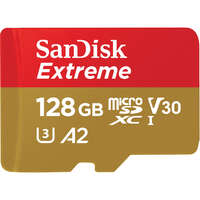 Карта памяти SanDisk microSDXC 128GB C10 UHS-I U3 R190/W90MB/s Extreme V30 (SDSQXAA-128G-GN6MN)