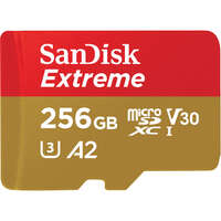 Карта памяти SanDisk microSDXC 256GB C10 UHS-I U3 R190/W130MB/s Extreme V30 (SDSQXAV-256G-GN6MN)