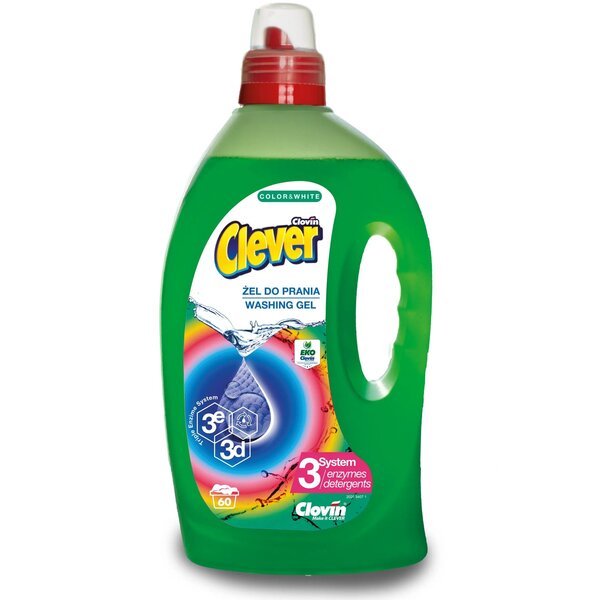 

Clever Стиральное средство Color&White Жидкое 1,5л