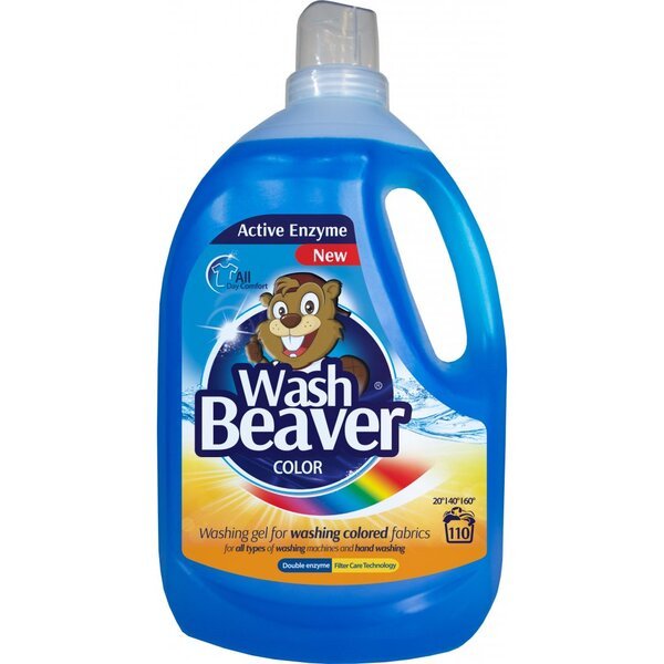 

Wash Beaver Стиральное средство Color Жидкий 3300мл