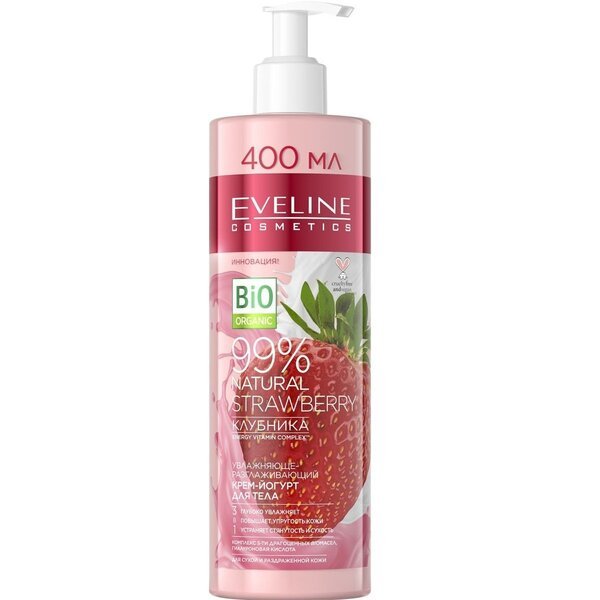 

Eveline Cosmetics 99% natural: увлажняюще-разглаживающий крем-йогурт для тела, 400 мл