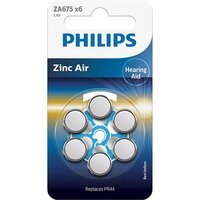 Батарейка Philips ZA675H (675A, AC675E/EZ, PR675, DA675) блістер, 6 шт (ZA675B6A/00)