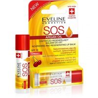 Eveline Cosmetics Восстанавливающий бальзам для губ Eveline Argan Oil Sos Вишня 4.2 г