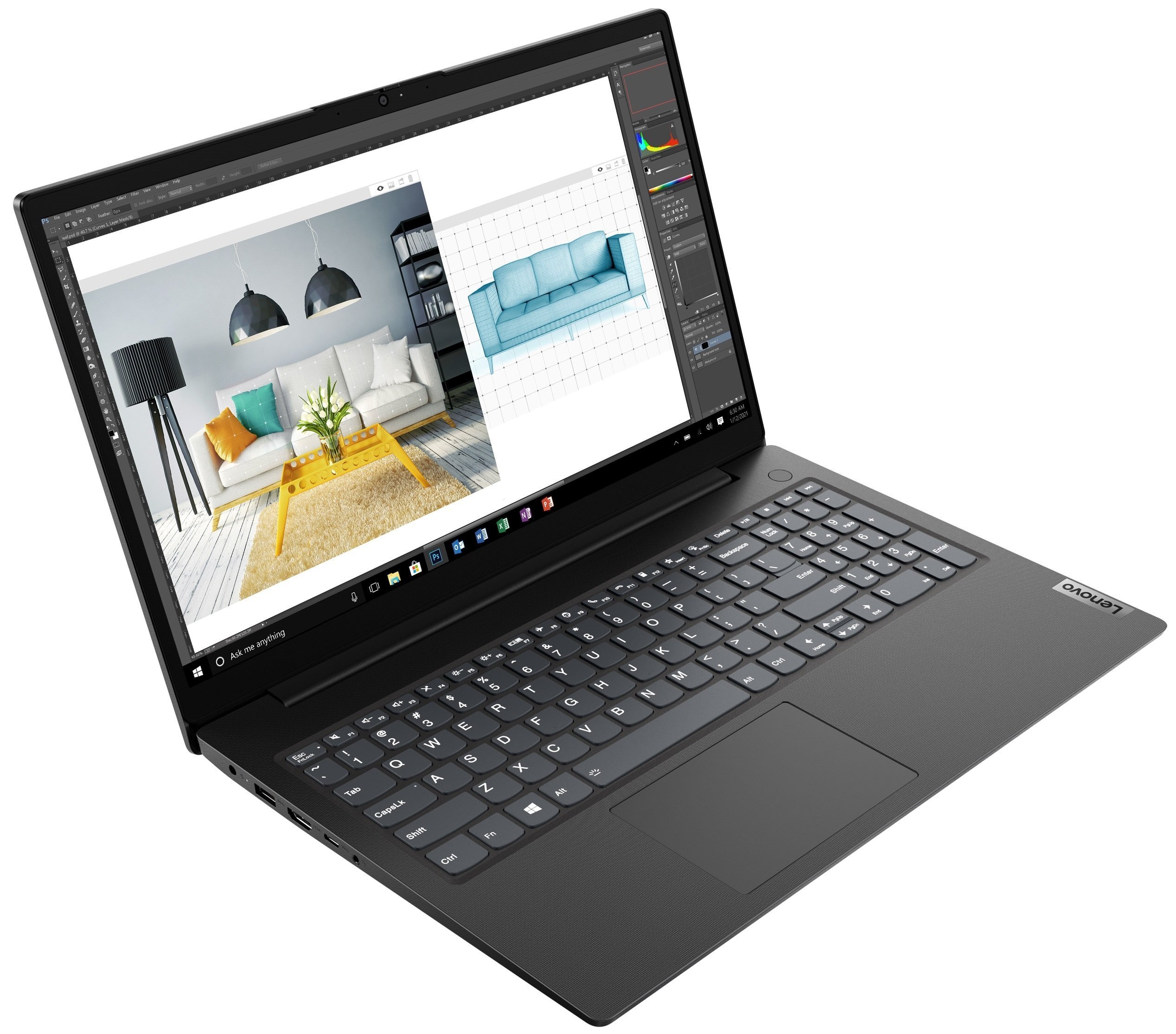 

Ноутбук LENOVO V15 G2 ITL Black (82KB003FRA)