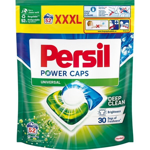 

Persil Капсулы для стирки Power Caps Универсальные 52 цикла стирки 52шт