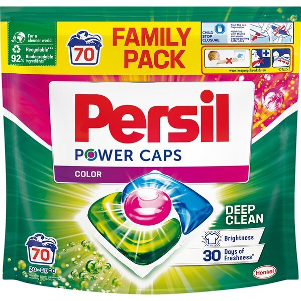 

Persil Капсулы для стирки Power Caps Color 70 циклов стирки 70шт