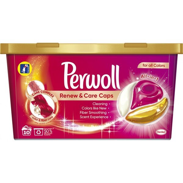 

Perwoll Капсулы для стирки Для цветных вещей 10 циклов стирки 10шт